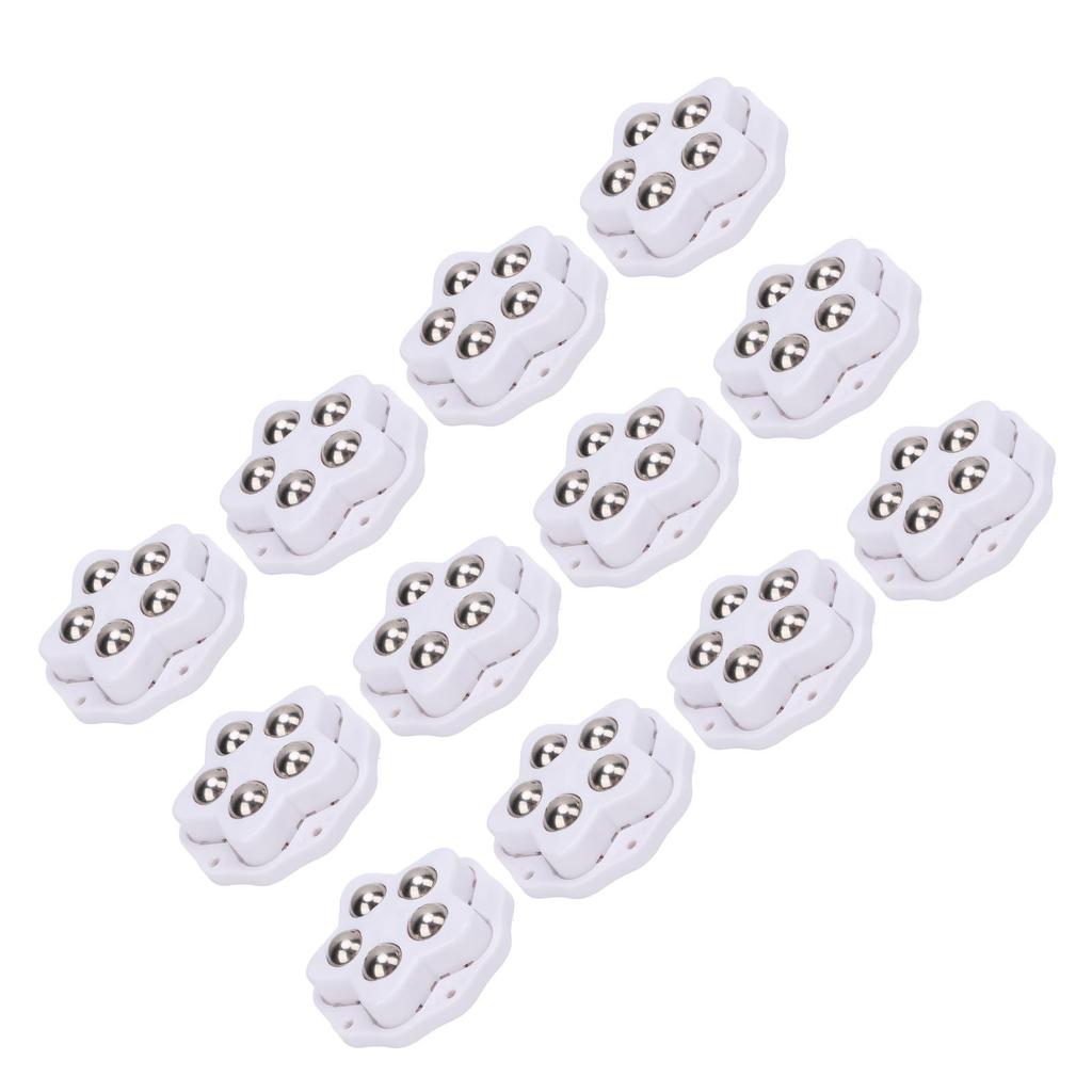 12PCS Self Adhesive Caster Wheels with Brake Pads 360 Degree Rotation Heavy Duty Furniture Casters for Appliances Bookcase Nightstand  