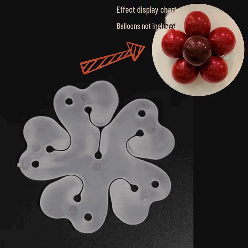 

Plum Blossom Balloon Clip Ring Buckle for Birthday and Event Decorations