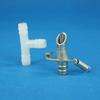 5/10/15 Sets Automatisches Kaninchen-Trinknippel-Set Verzinkter Schnabeltyp Wasserdüse Außendurchmesser 8,5 mm T-Stück & Feder Geflügelkäfigzubehör