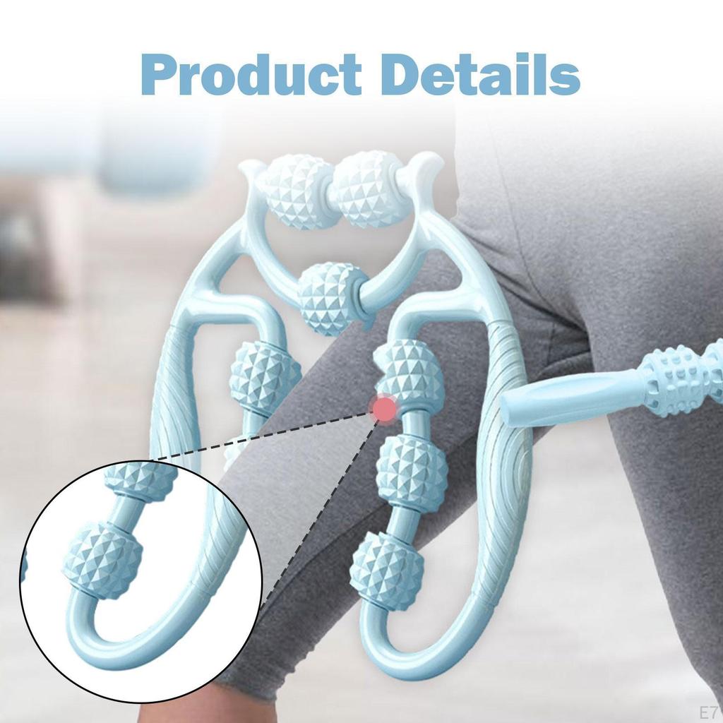 2 Pieces Massage Roller Versatile Portable,Fitness,Handheld,Circular Leg Clamp Tool for
