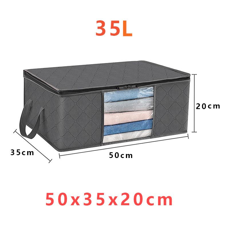 Quilt Storage Bag: Non-Woven Organizer for Clothes, Moving, and Luggage.