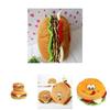 Creative Hamburger Shaped Plush Doll With Soft Material For Kids Bedroom And Playroom