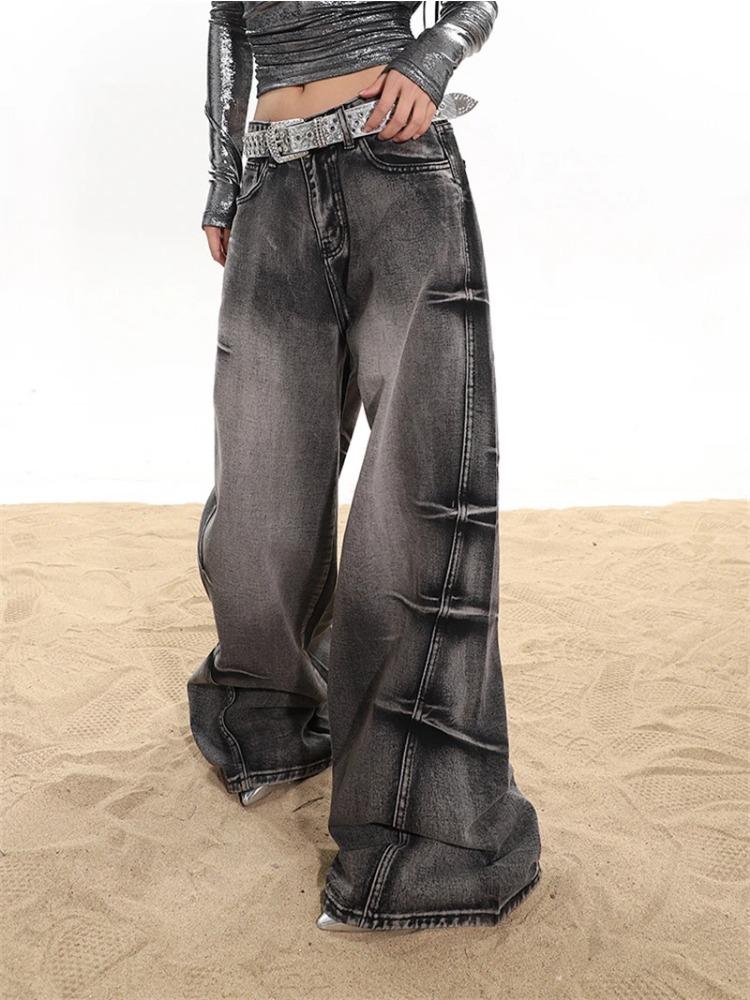 Vintage Lavados Joker Pantalon Mujer Pantalones Vaqueros Holgados