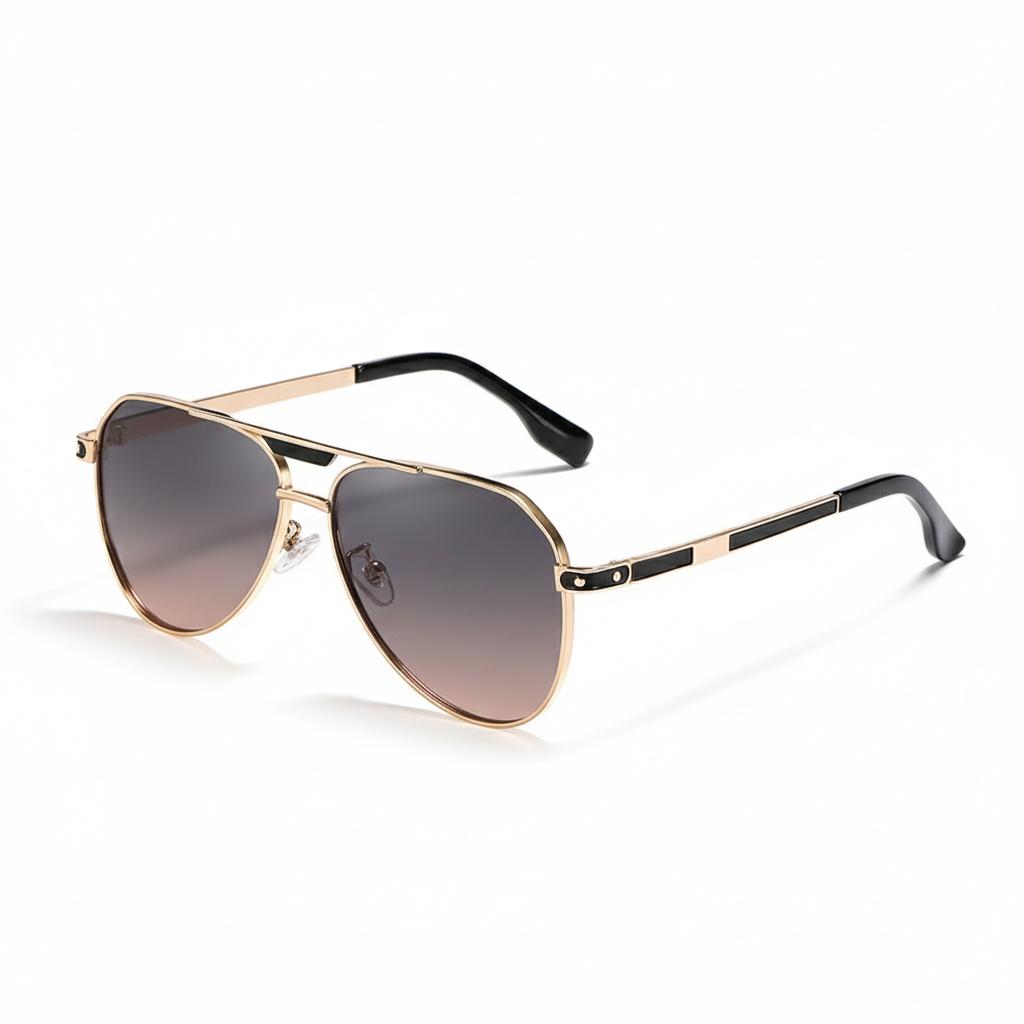 

Flying-style Eyeglass Frame. Fashionable And Versatile, With Uv Protection And Polarized Lenses.7721 золотой
