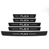 KLYE5 New Carbon Fiber Car Door Sill Sticker Threshold Side Anti Scratch Sticker For Ford FLEX Logo Waterproof Decal Car Accessories