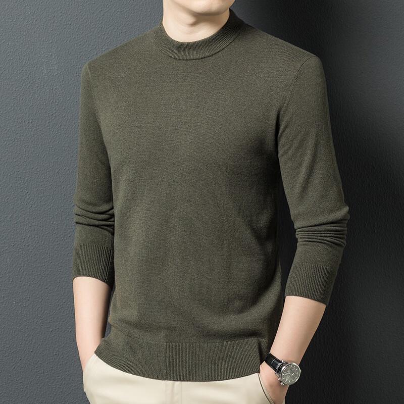 Men's Business Casual Wool Cashmere Blend Pullover Sweater