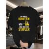 Lustiges Gabelstaplerfahrer Gesucht Poster T-Shirt für Herren - Deutscher Textdruck "Gabelstaplerfahrer Gesucht - Will für " - Lässiges Kurzarm-T-Shirt, Normale Passform