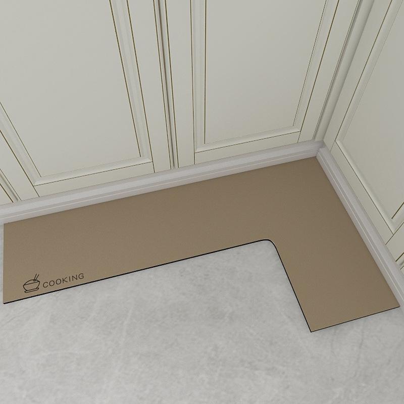 

Коврик для кухни Г-образный, грязеотталкивающий, противоскользящий, бытовой, впитывающий воду, быстросохнущий, коврик для ног, Advanced Sense, легко моющийся, напольный коврик 100 * 160 * 50cm