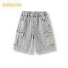 Balabala Children's Clothing Summer Denim Straight Leg Pants