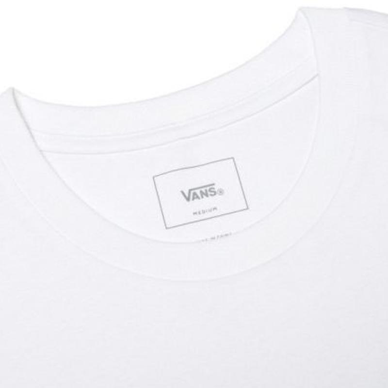 Vans T-shirt męski z krótkim rękawem i okrągłym dekoltem z nadrukiem zdjęcia schodów Biały VN0A5F3GWHT