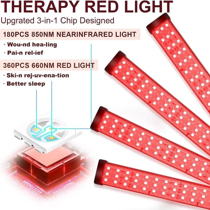 1PC 5V Physiotherapy Lamp 80 Beads External Physiotherapy Lamp Beauty Lamp Red Light Control Pulse Infrared Irradiation Photon