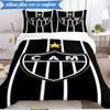 3PCS Love For Atlético  Printed Soft Bedding Set,Including 1pc Duvet Cover And 2pcs Pillowcases Perfect for Bedroom, Dormitory, Fan Gift