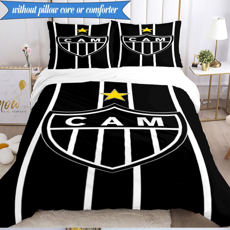 3PCS Love For Atlético Printed Soft Bedding Set,Including 1pc Duvet Cover And 2pcs Pillowcases Perfect for Bedroom, Dormitory, Fan Gift