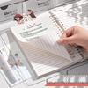 Small Animal Transparent PVC Loose-Leaf Notebook with Student-Friendly Soft B5 Cover and Iron Clip