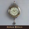 European Aesthetic Wall Clock Art Design Living Room Retro Clock Wall Hanging Light Luxury Reloj De Pared Home Decorations