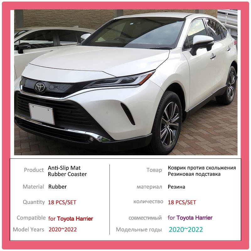 Door Groove Dust-proof Pad for Toyota Harrier XU80 Venza XLE    Rubber Mat Cup Storage Gate Slot Anti-slip Sticker