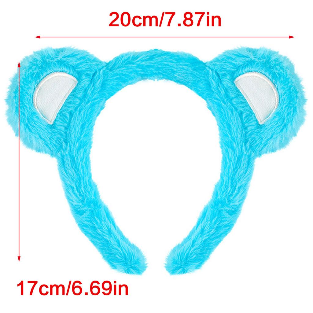 Pusete Bjørneøre Pannebånd Med Justerbart Design For Barn Og Kvinner Mykt Plysj Hårtilbehør For Daglig Bruk Eller Selskaper