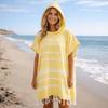 Sand-proof Hooded Beach Towel Loose Bath Towel Resort Wear Surf Poncho  Surfing