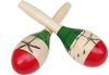Latin Percussion Egg Brass Set of 2 [TradeWind] Maracas, Percussion, Wooden, Instrument, Shaker, Shape, Eurhythmic, Band, Karaoke, Party, (Palm Wood)