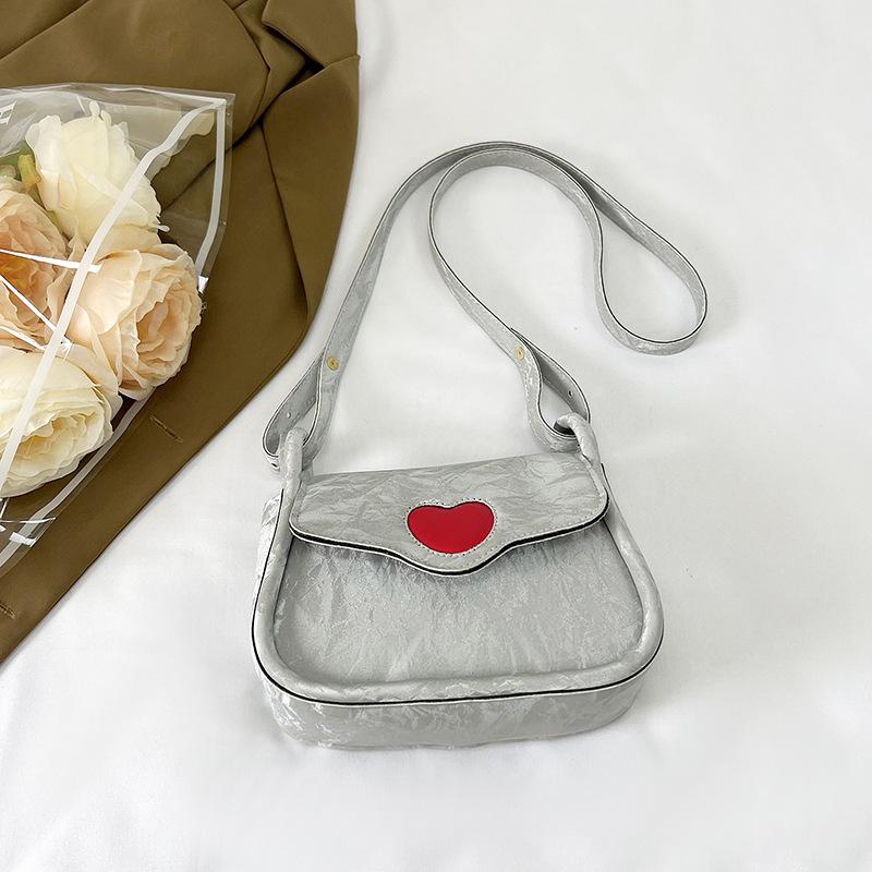 

2024 Spring New Simple Casual One Shoulder Fashion Bag Women s Crossbody Bag Fashion Retro Underarm Bag Small Square Bag сірий колір