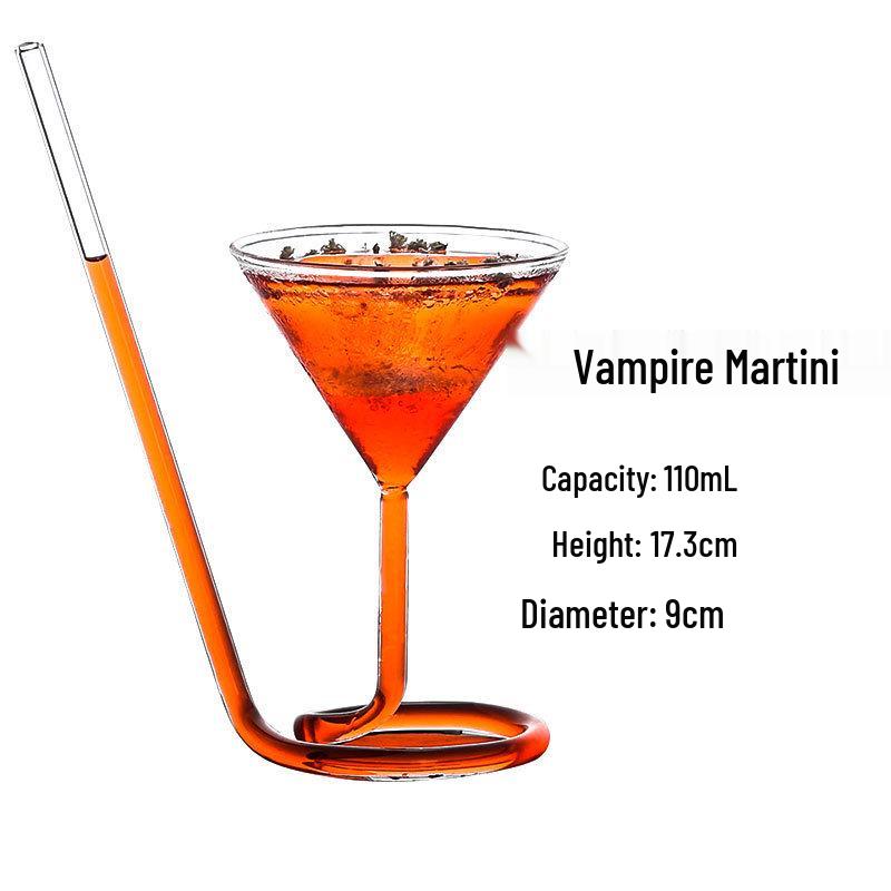 High-Stemmed Cocktail & Martini Glass Set - Creative Internet Celebrity Design