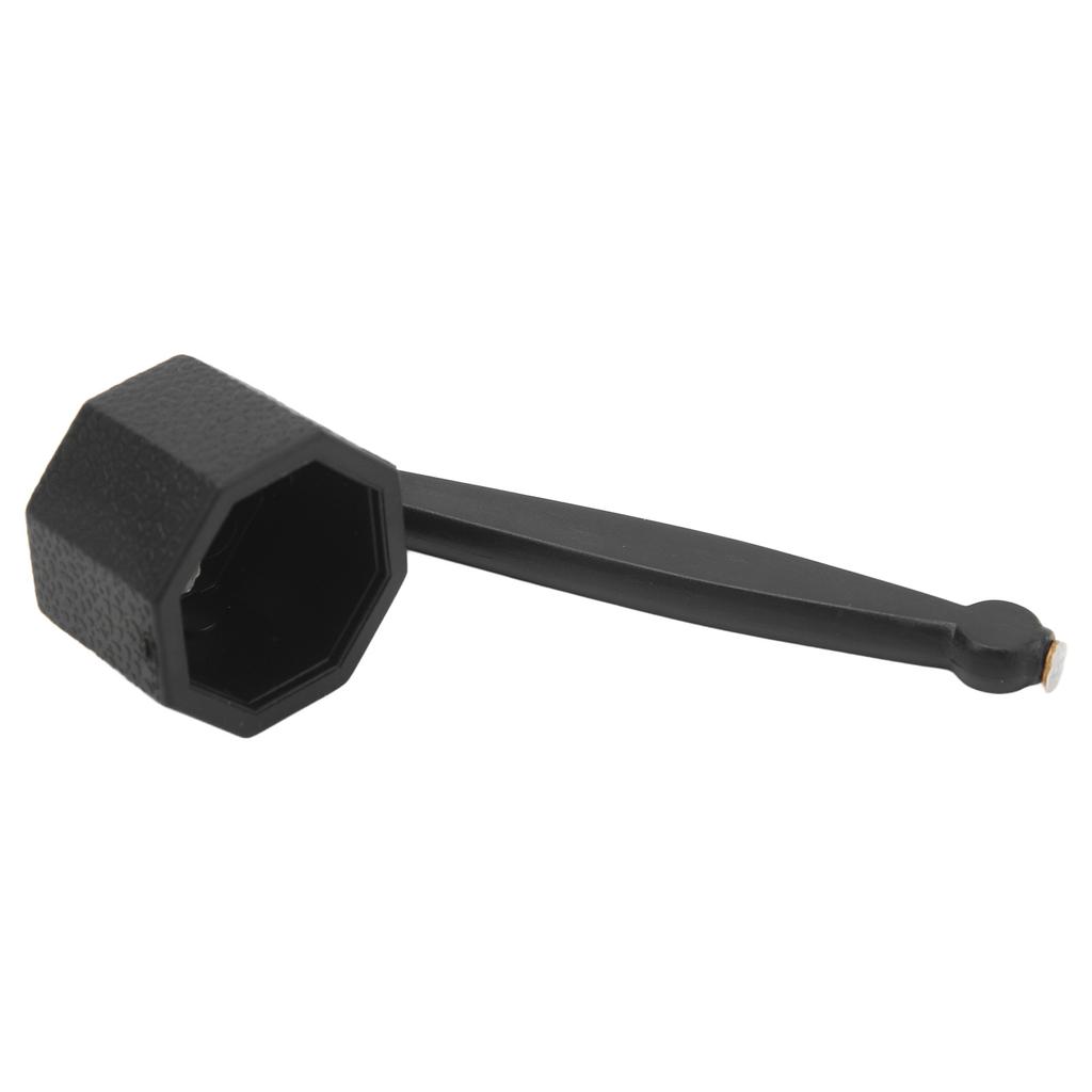 Pool Cue Chalk Holder Cover Octagonal Design Lightweight Black Plastic Pool Chalk Holder for