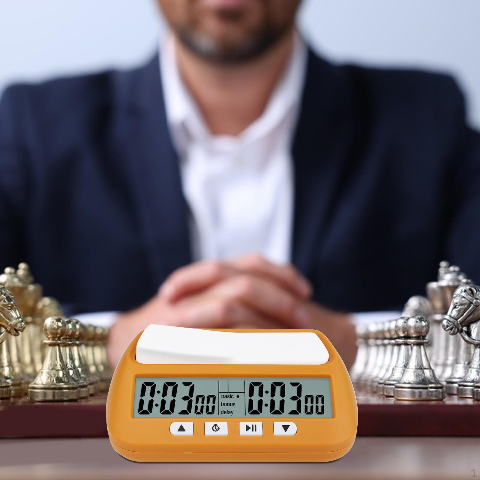 

Расширенный шахматный таймер для соревновательной игры жёлтый
