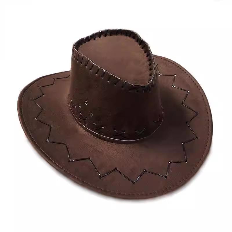 Children Western Cowboy Wind Wear Hat Women Climbing Bucket Hat Men Summer Grassland Travel Desert Travel