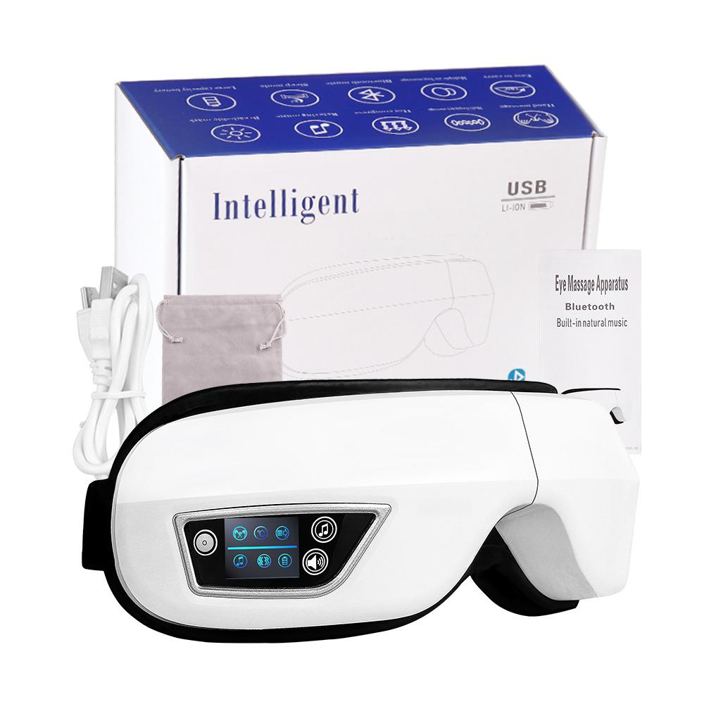 6D Smart Vibration Eye Massager Airbag Compress Eye Care Instrument Bluetooth Music Eye Massage Sleepping Mask Relax Fatigue