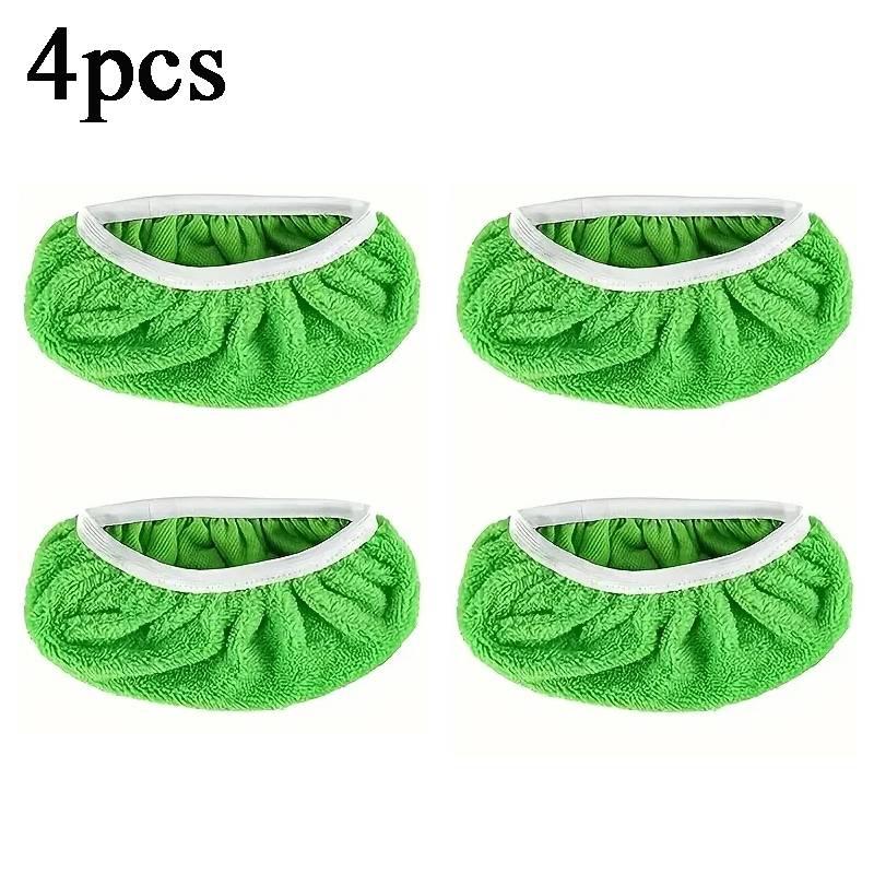 Super-Absorbent Reusable Mop Pad - Microfiber Cleaning Cloth, Suitable For Wet And Dry Floors, Durable Green Replacement Pad,
