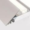 Beveled Linear Ambient Light: 45° Cove Ceiling Strip with Reflective Trough