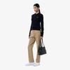 [lacoste] Women's Cable Long-Sleeve Polo Sweater AF207E-55NHDE