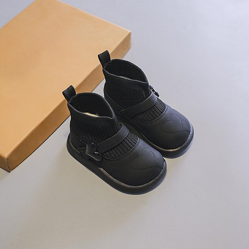 Baby Shoe Female Baby Snow Boot Winter Kid High Top Short Boot Waterproof Anti Slip Warm Plush Kid Ankle Boot Botas Para Niña