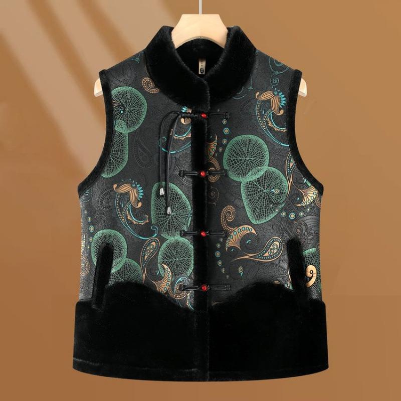 

Autumn and winter velvet thickened new coat vest women s vest vest women s 5XL [Recommended 150-80 kg] peacock синього кольору