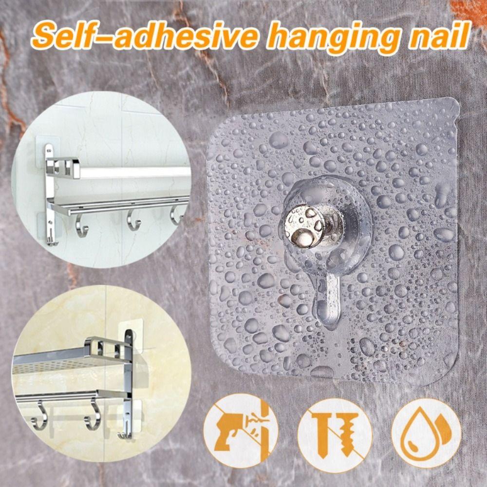 10-50 Pièces Crochet Transparent pour Cadre Photo Étagère de Suspension d'Image sans Perçage pour Cadre Photo Horloge