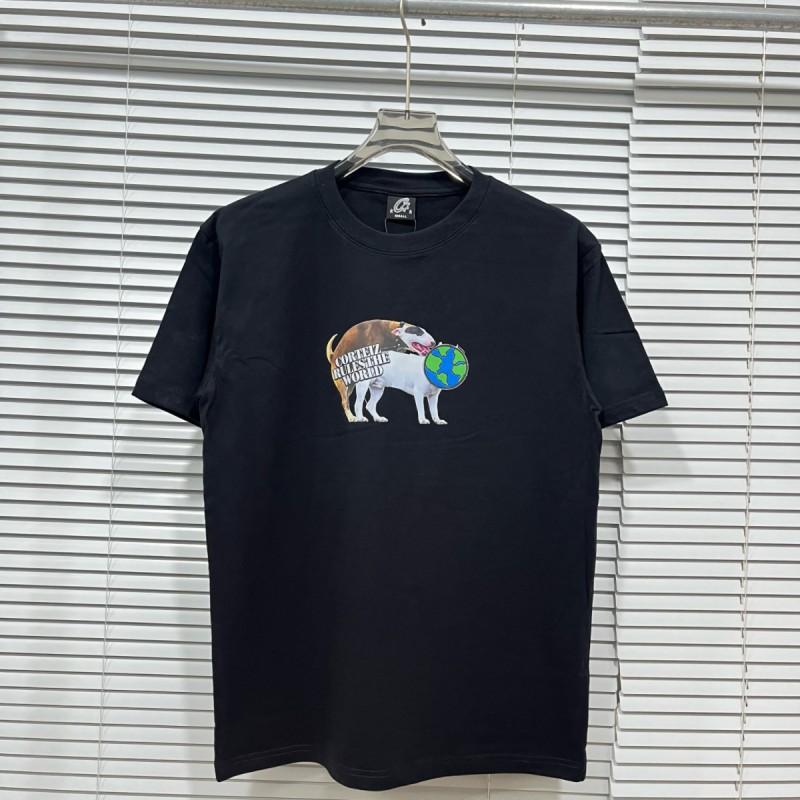 Unisex Loose Fit Cotton T-Shirt With Geometric Letter Print Casual Top Teens Adults