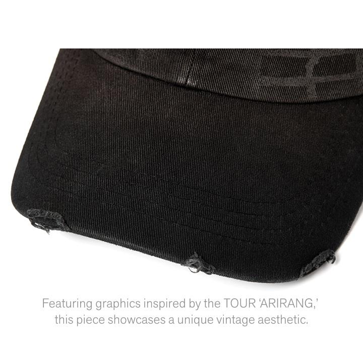 Official BTS WORLD TOUR 'ARIRANG' Ball Cap - Classic Black (Limited Tour Edition)