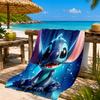 626 Experimental Artwork Printed Microfiber Beach Towel, Soft And Absorbent, Quick-Dry, Ideal for Summer Travel, Beach Essential, Swimming Pool