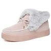 Cotton Shoes, Women's Fur Shoes, Butterfly Knot Snow Boots, Cold Resistant and Warm Women's Boots, Trendy and Versatile Women's Cotton Boots