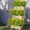 1Bundle Artificial Flowers Outdoor Greenery Shrubs Plants Fake Flower Wall For Office Home Living Room Wedding Garden Decoration