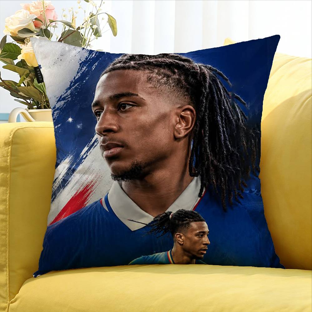 The King of Assists Michael Olise Various Sizes Square Pillow Case For Car Home Bedchamber Decor