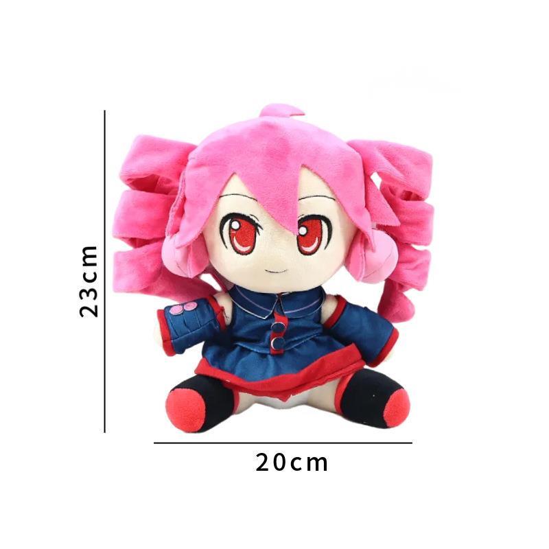 New Anime Kasane Teto Plush Doll Toy 23CM Cartoon Cute Soft Heavy Sound Virtual Singer Plush Doll Room Decoration For Kid Gift