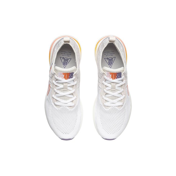 Li Ning Lan One Piece Woven Shock Absorbing Non-Slip Wear-Resistant Lightweight Breathable Rebound Low-Top Running Shoes Women Running Shoes ARHR132-3