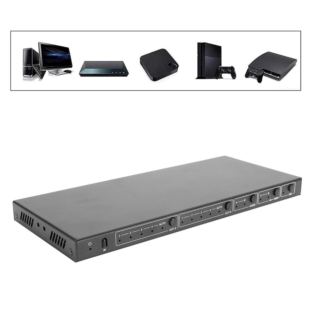 4x2 18G 1080P HDMI Matrix Switcher Infrared O Splitter Adapter