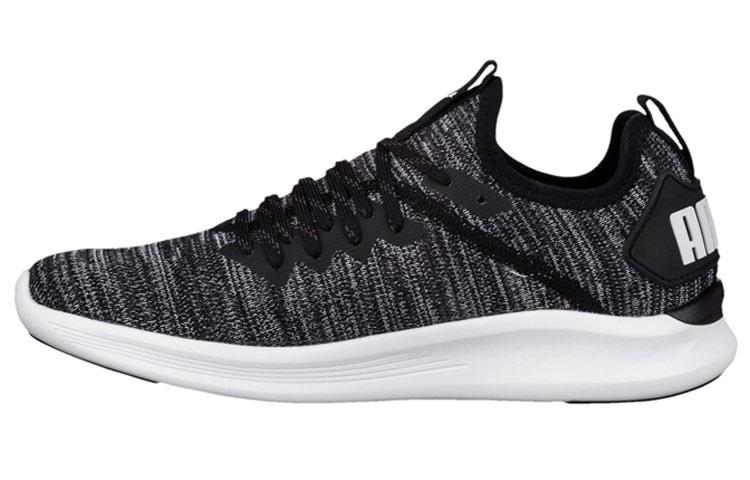 PUMA Ignite Flash Evoknit Low Running Shoes Black/Grey Women s 190511-01 35.5