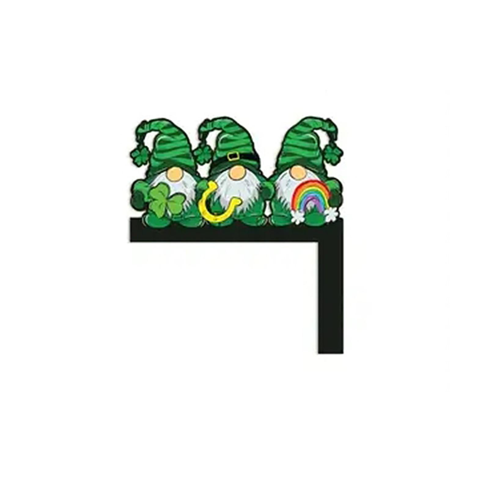 

улица. Украшение угла деревянной двери ко Дню Святого Патрика, креативный праздничный декор для дома, деревянное изделие для использования в помещении и на открытом воздухе One Size