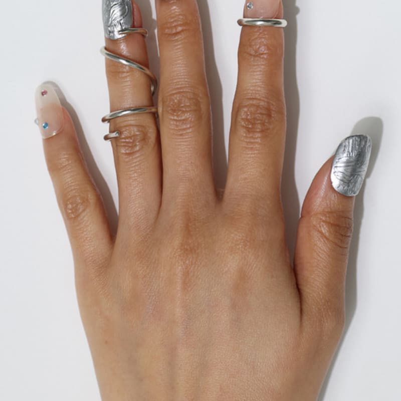 BRILLPIECE Contour nail ring