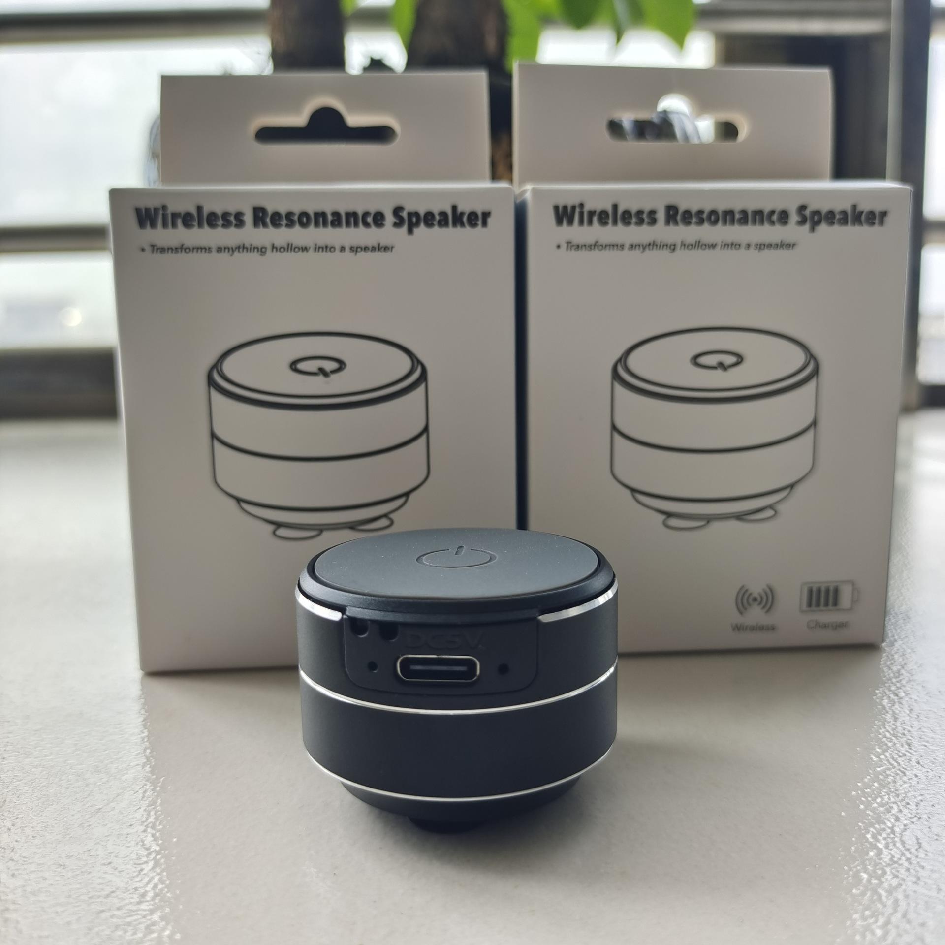 

Mini Bone Conduction Speaker Vibration Stereo Audio Digital TWS Wireless Bluetooth Speakers Portable Metal Speaker Speaker чорний