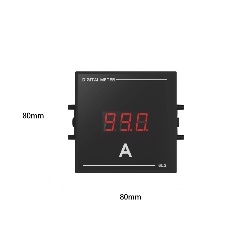 6L2 Digital AC Ammeter with LED Screen AC220V380V Embedded Installation for Precise Current Monitoring Solutions