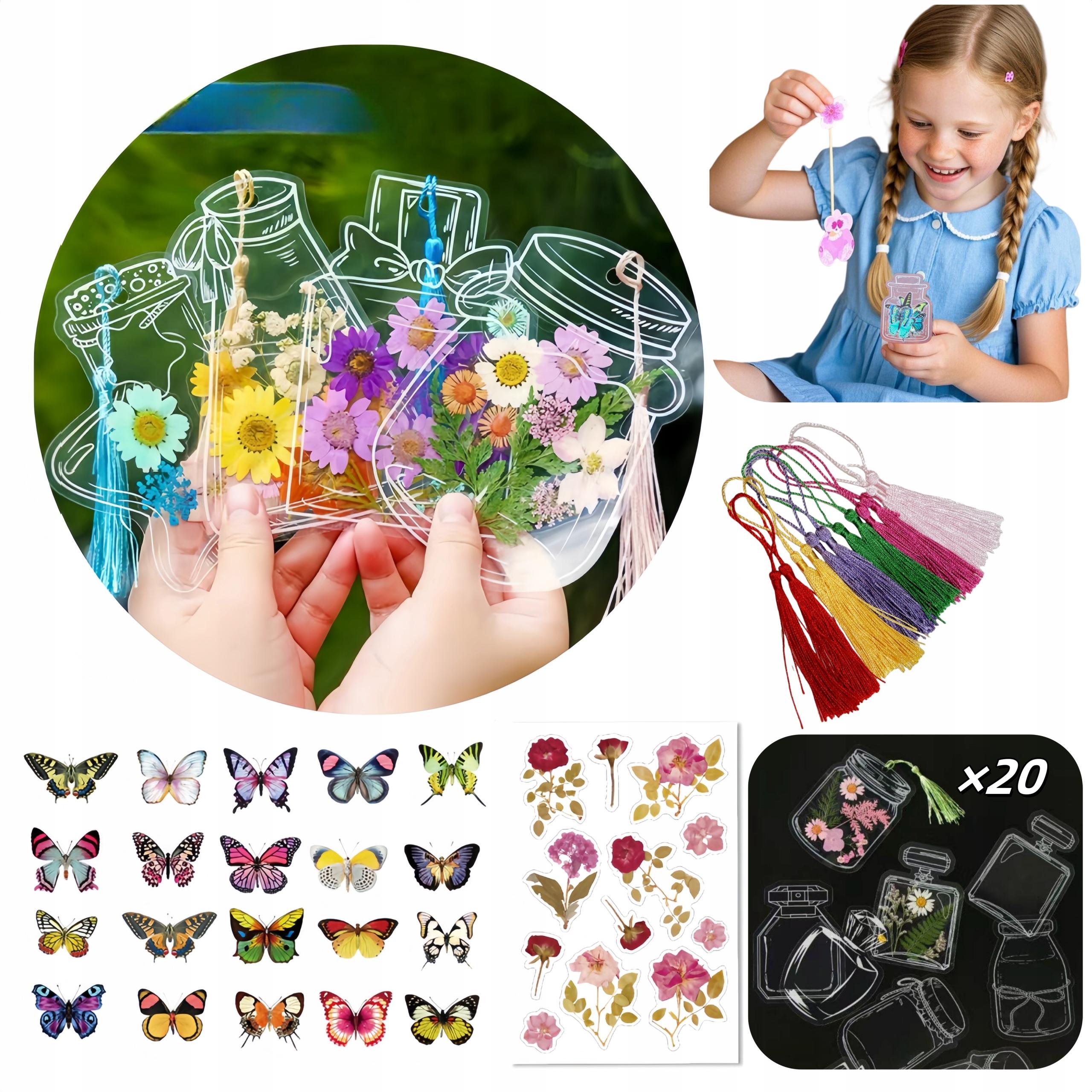 

ДЛЯ ДЕТЕЙ Сделай сам Закладки для бутылок с бабочками и цветами – Подарок на день рождения! 20